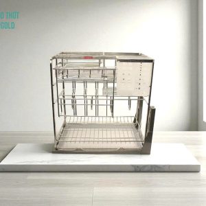 Giá dao thớt chai lọ nan dẹt inox 304 Cao cấp (SGT 200/250/300/350/400)