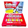 Hộp Lưỡi lam Gillette Super Thin hộp 10 lưỡi X 10h Lốc 10 hộp Lưỡi lam gillette GILLETTE SUPER THIN