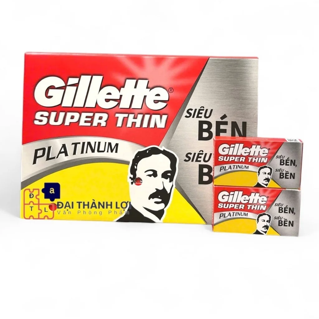 Hộp Lưỡi lam Gillette Super Thin hộp 10 lưỡi X 10h Lốc 10 hộp Lưỡi lam gillette GILLETTE SUPER THIN