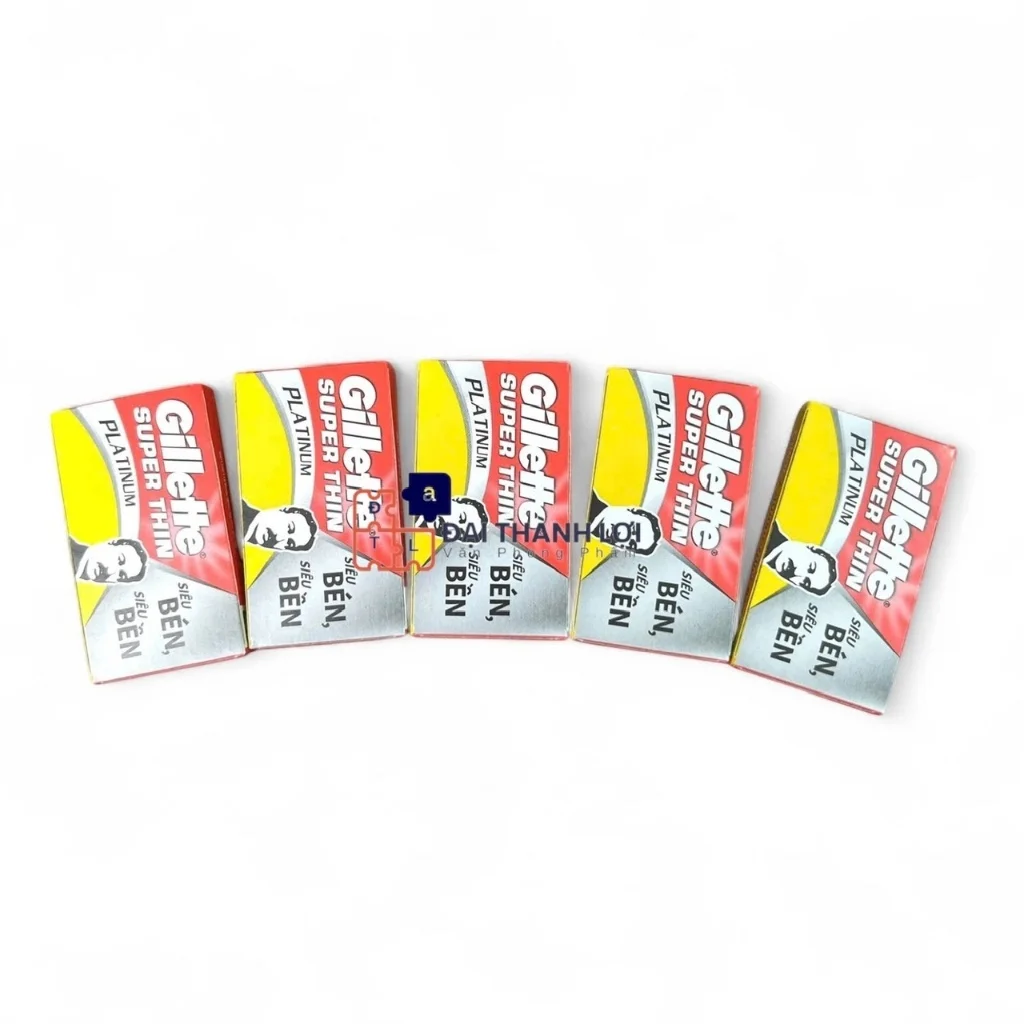 Hộp Lưỡi lam Gillette Super Thin hộp 10 lưỡi X 10h Lốc 10 hộp Lưỡi lam gillette GILLETTE SUPER THIN