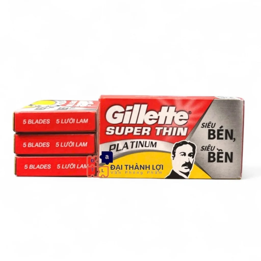 Hộp Lưỡi lam Gillette Super Thin hộp 10 lưỡi X 10h Lốc 10 hộp Lưỡi lam gillette GILLETTE SUPER THIN