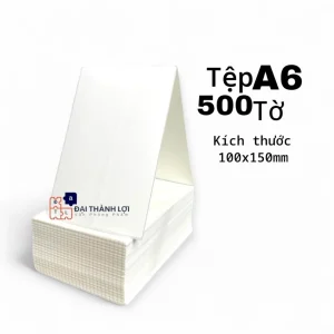 A6-500 tờ giấy in nhiệt 100x150mm ,có sẵn lớp keo dính dùng cho máy in nhiệt,in mã vận đơn