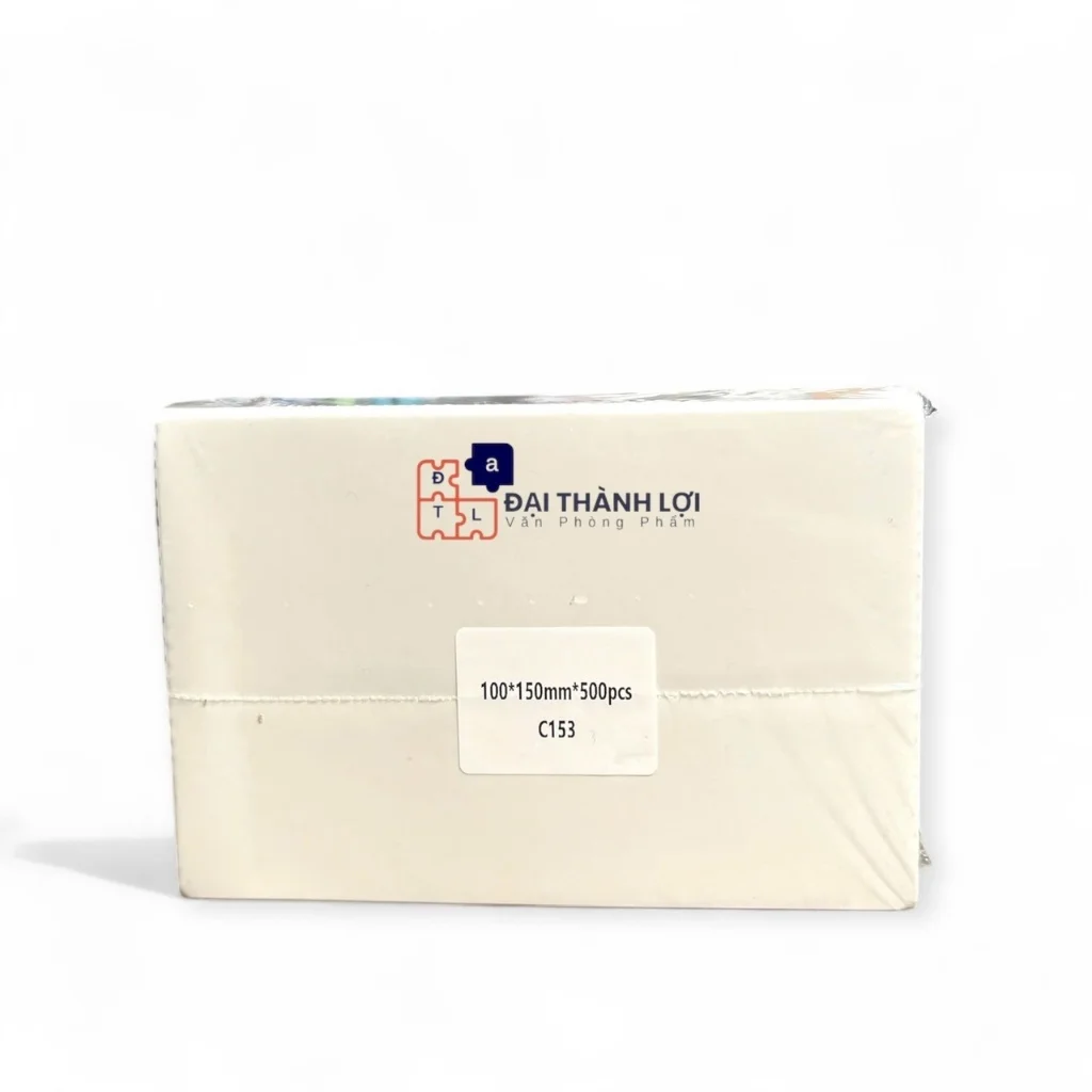 A6-500 tờ giấy in nhiệt 100x150mm ,có sẵn lớp keo dính dùng cho máy in nhiệt,in mã vận đơn