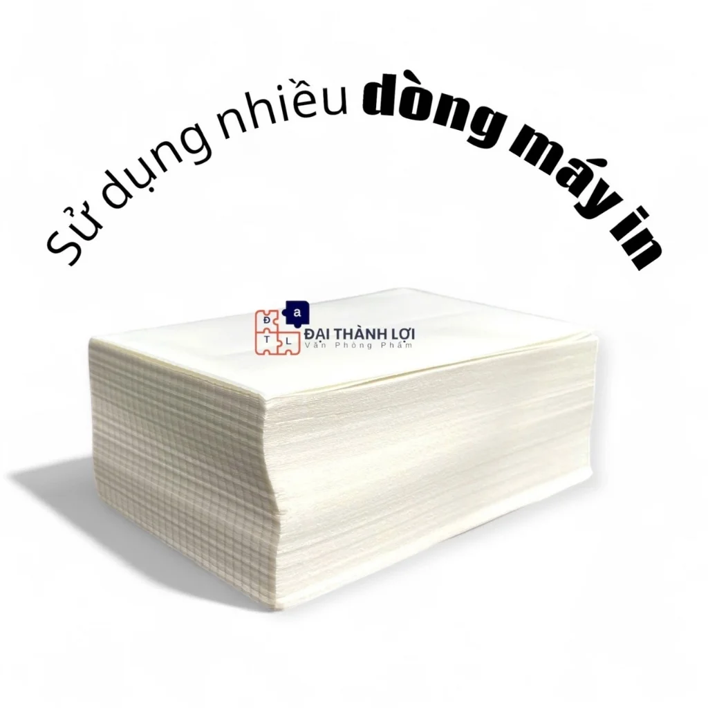 A6-500 tờ giấy in nhiệt 100x150mm ,có sẵn lớp keo dính dùng cho máy in nhiệt,in mã vận đơn
