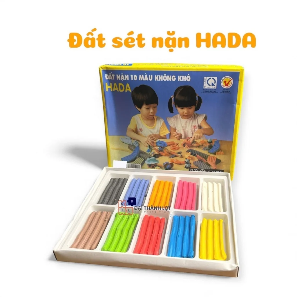 Đất Sét Nặn/ Đất Nặn Hình Thơm Hada / Hoa Đào Hộp 10 Màu