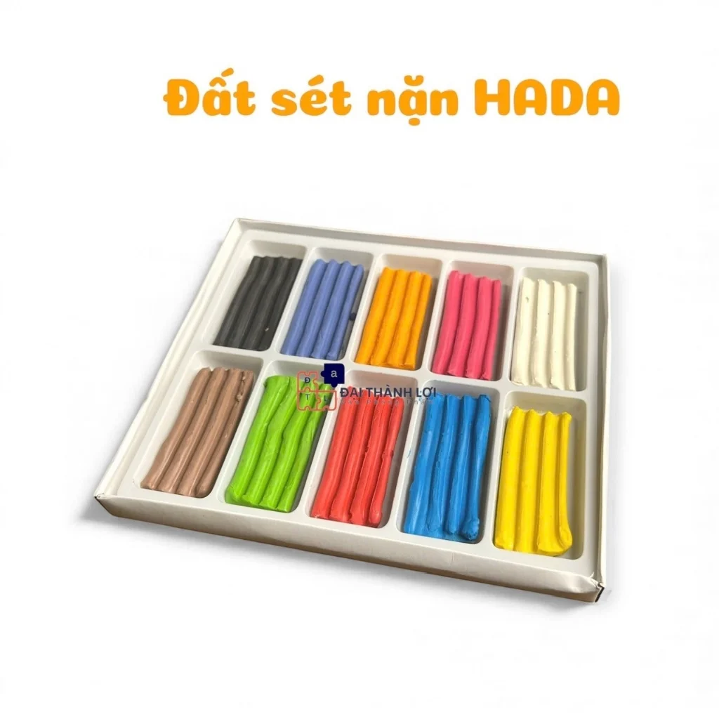 Đất Sét Nặn/ Đất Nặn Hình Thơm Hada / Hoa Đào Hộp 10 Màu