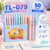Kệ 50 Cây Bút Bi Thiên Lộc Pastel Màu Xanh TL-079 ngòi 0.7mm ( Mực Xanh)