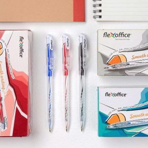 COMBO 10/20 Bút bi Thiên Long FO-039/VN ngòi 0.5mm mực xanh/đỏ/đen thiết kế đầu bấm, mực đạt tiêu chuẩn quốc tế