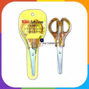 Combo 2 Cây Kéo Xà Cừ/ Kéo Đồi Mồi/ Kéo Cắt Giấy CỠ NHỎ Vân Sơn/ King TC 121 Thép không gỉ
