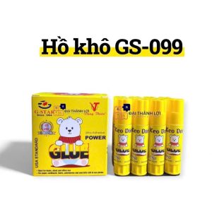 [GS077/GS099] HỘP 12 Chai Hồ Khô/ Keo Dán Khô/ Hồ Dán Giấy Gstar GS-077 / GS 099, Bám Dính - Chính Hãng