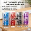 HỘP 12 Cây Bút Viết Gel Nước Bấm LEX / LEA T3 Ngòi 0.5mm (Mực Xanh, Đỏ, Đen) Cao Cấp Chính Hãng