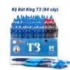 Kệ 84 Cây Viết Gel Bấm T3 Ngòi 0.5mm ( 70 Cây Xanh + 7 Cây Đỏ + 7 Cây Đen )