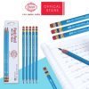 Hộp 12 CÂY Bút chì HB Queen Gỗ tái chế bảo vệ môi trường - HB Plastic Pencil PC-960