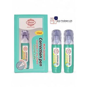 Combo 2 Cây Bút xóa nước Queen (Nữ Hoàng) - che phũ cao, bám dính tốt trên nhiều bề mặt - 12ML - CRP01