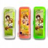 Hộp bút nhựa QUEEN - Màu Hồng/ Xanh dương/ Xanh Lá/Vàng hoạt hình dễ thương ( Giao Mẫu Ngẫu Nhiên)