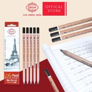 Hộp 12 Bút chì 2B Queen - Ruột bút đậm, Cứng cáp - 2B Art Pencil - PC-991