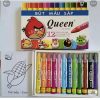 SỈ_10/5 Hộp Bút Sáp/ Sáp Màu 12 Màu Queen (Nữ Hoàng) Hàng Chính Hãng WCR-012 Có Hương Thơm, Màu Sáng, Tô Đẹp