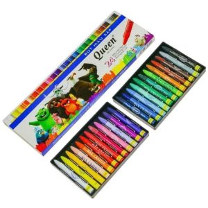 SỈ_10/5 Hộp Bút Sáp Màu 24 Màu Queen (Nữ Hoàng) Hàng Chính Hãng WRC-024 Có Hương Thơm, Màu Sáng, Tô Đẹp