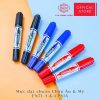 Hộp 12 Cây Bút lông dầu hai đầu Queen PM-01 - Mực chuẩn Châu Âu & Mỹ - Màu Xanh Dương/Đen/Đỏ