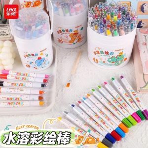 [SÁP LỤA] Bút Sáp Lụa 12 Màu / 24 Màu / 36 Màu Bút Màu Sáp Dầu An Toàn Thỏa Thích Sáng Tạo Tươi Sáng
