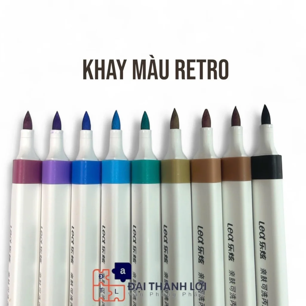 Bút Dạ / Bút Lông Màu Acylic/ Bút Màu Acrylic Marker 18 Màu Thân TAM GIÁC, Chống Nước