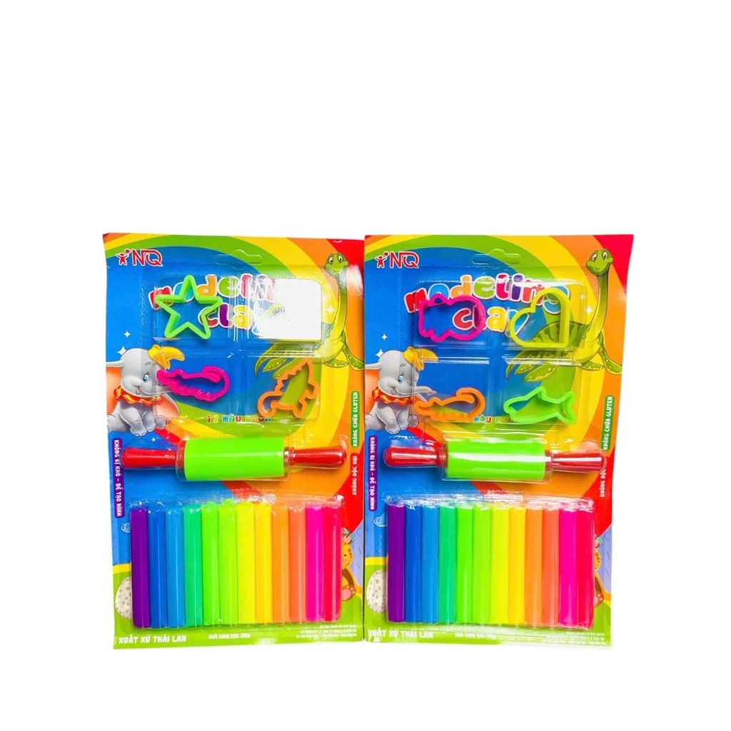 Đất nặn an toàn cho bé hàng thái lan mùi dễ chịu đất sét màu neon tươi sáng không độc không dính tay