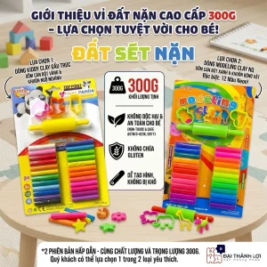 Đất nặn an toàn cho bé hàng thái lan mùi dễ chịu đất sét màu neon tươi sáng không độc không dính tay
