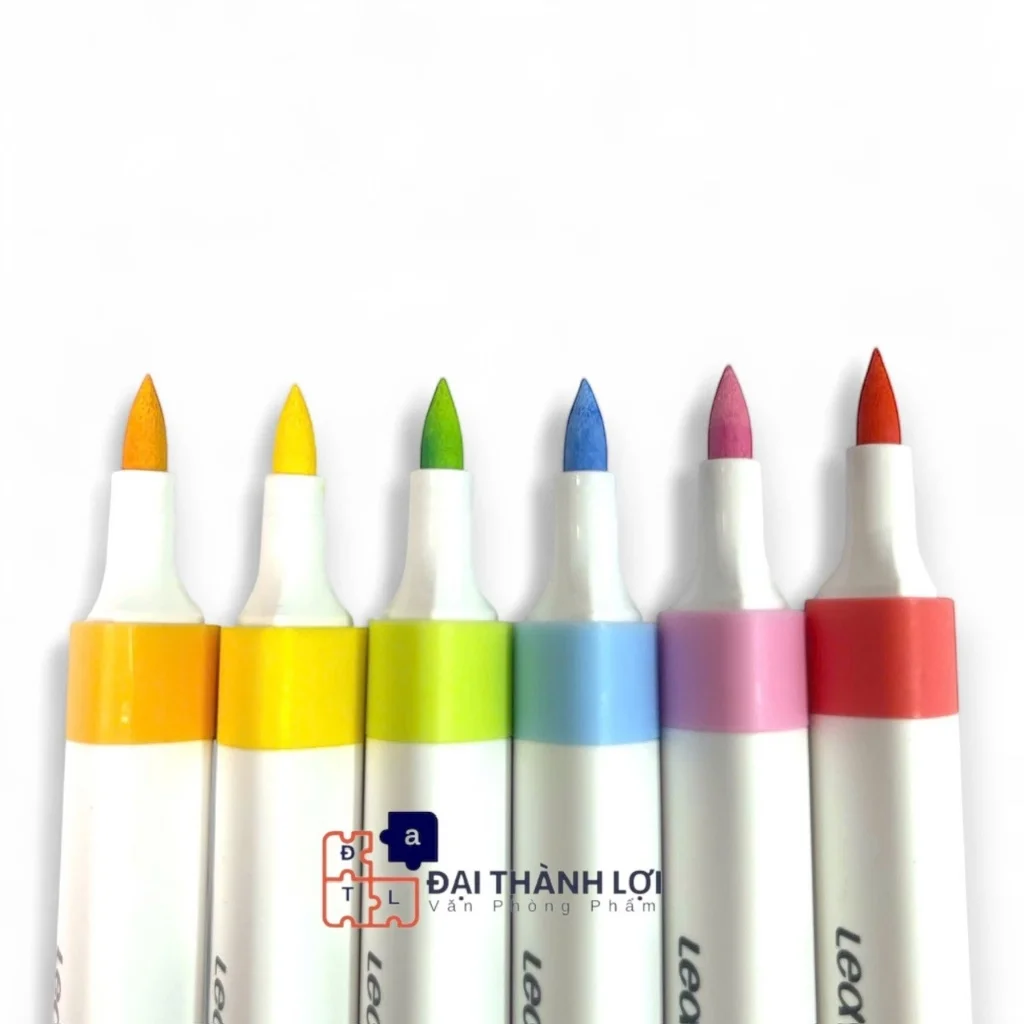 Bút Dạ / Bút Lông Màu Acylic/ Bút Màu Acrylic Marker - 36 Màu Thân TAM GIÁC, Chống Nước