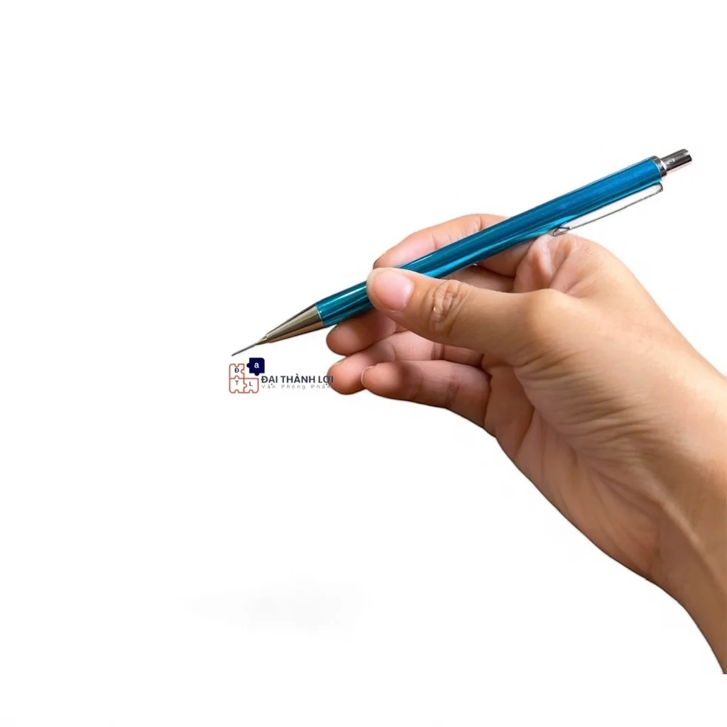 Bút Chì Bấm Kim Thay Ngòi 0.5MM Thân Xi Inox Kim Loại Chắc Chắn (Màu Ngẫu Nhiên)