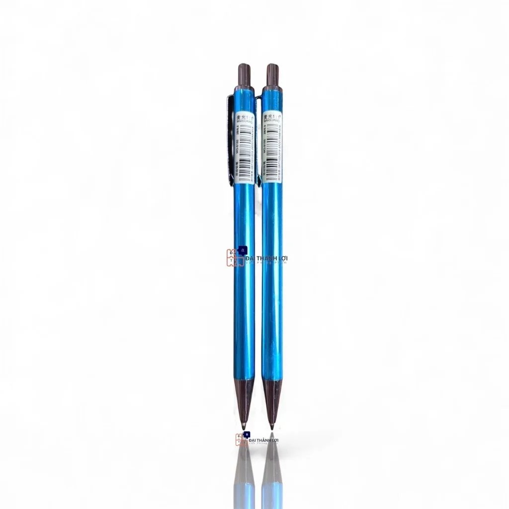 Bút Chì Bấm Kim Thay Ngòi 0.5MM Thân Xi Inox Kim Loại Chắc Chắn (Màu Ngẫu Nhiên)