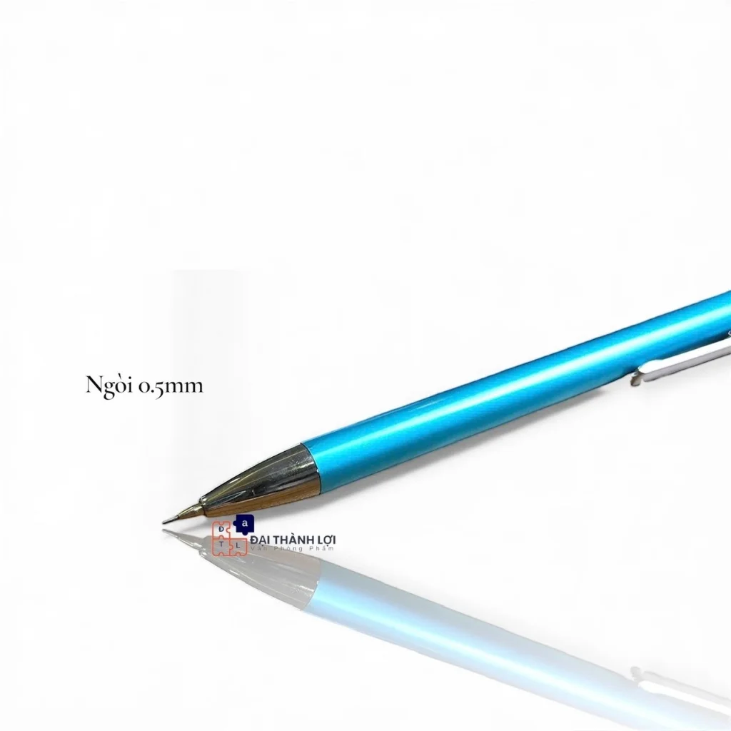Bút Chì Bấm Kim Thay Ngòi 0.5MM Thân Xi Inox Kim Loại Chắc Chắn (Màu Ngẫu Nhiên)