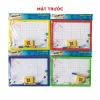 Bảng Bộ 2 Mặt / Bảng Con Học Sinh A4 WinQ Qui Lực B 06 1 Mặt Bút Lông, 1 Mặt Phấn Kèm Moust Lau Bảng