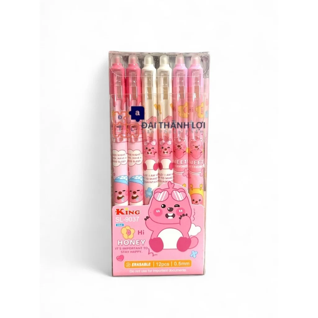 Bút Gel Bấm Xóa Được - Viết Gel Bấm Xóa Được Ngòi 0.5mm Nhiều Mẫu Dễ Thương (Mẫu Ngẫu Nhiên)