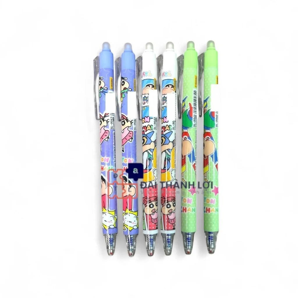 Bút Gel Bấm Xóa Được - Viết Gel Bấm Tẩy Xóa Ngòi 0.5mm Nhiều Mẫu Dễ Thương Mực Đều
