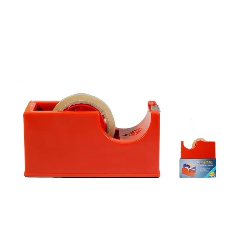 Bàn Cắt Băng Keo, Băng Dính Để Bàn Dân Hoa 500, Nhựa ABS, Lưỡi Dao Bén, Dùng Cho Băng Keo Văn Phòng