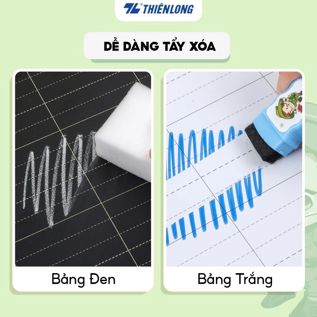 Bảng học sinh 2 mặt Thiên Long TP-B09/AK / B-023/AK Nhân vật Akooland thế giới học cụ thần kỳ