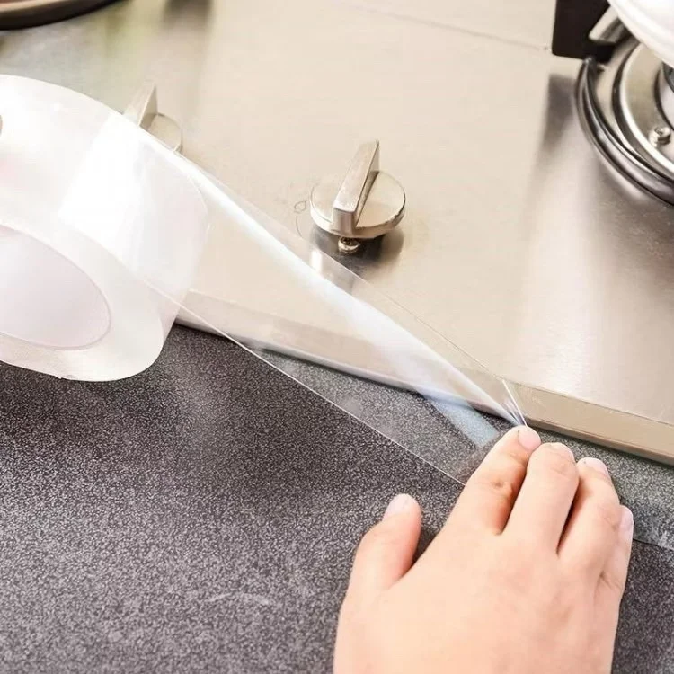 Băng Keo 2 Mặt Siêu Dính Đa Năng _Trong Suốt 2 Mặt Silicon Dài 3M, Dính Dồ Vật Trong Nhà