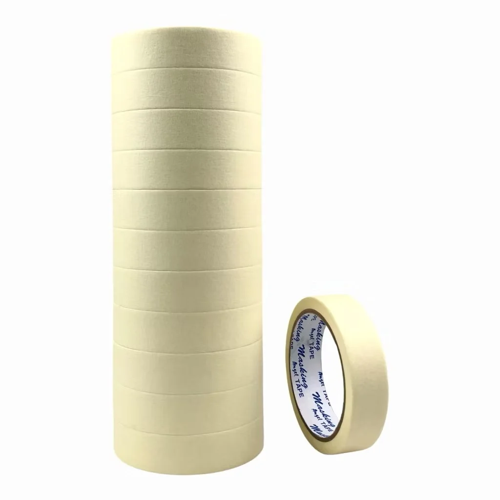 Băng Keo Giấy 1.2cm, 1.6cm, 2,4cm và 4.8cm, Băng Dính Giấy Dùng Ghi Chú