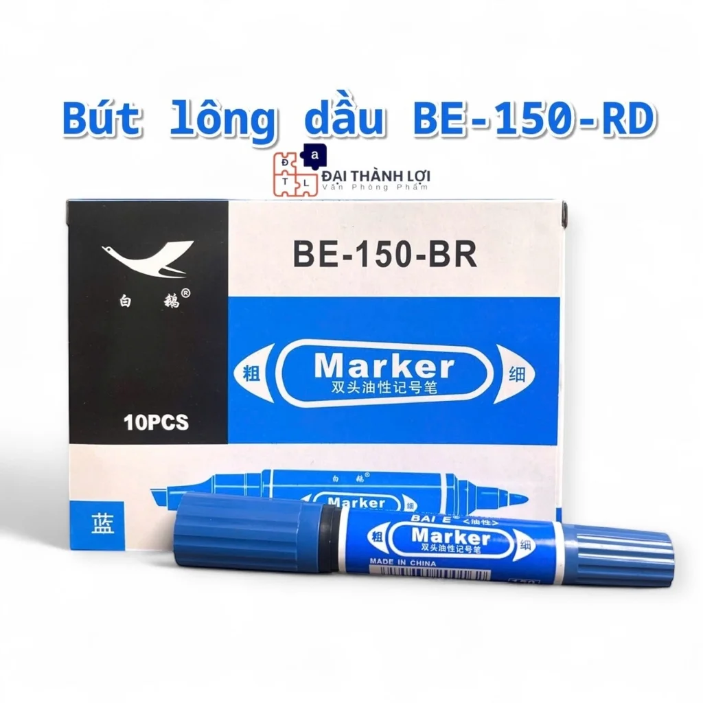 Bút lông dầu 2 Đầu Marker PM09 bút to, Bút lông dầu không xóa được BE-150