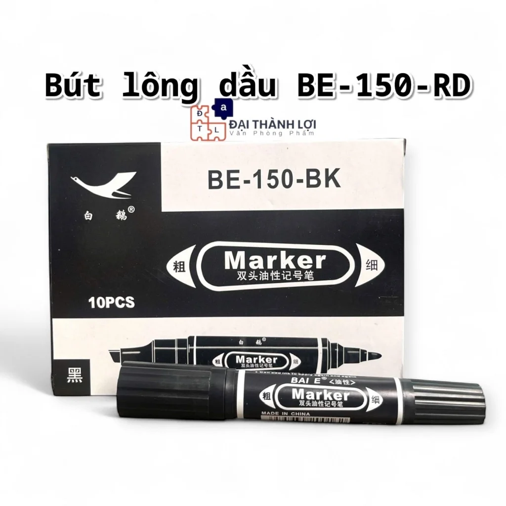 Bút lông dầu 2 Đầu Marker PM09 bút to, Bút lông dầu không xóa được BE-150