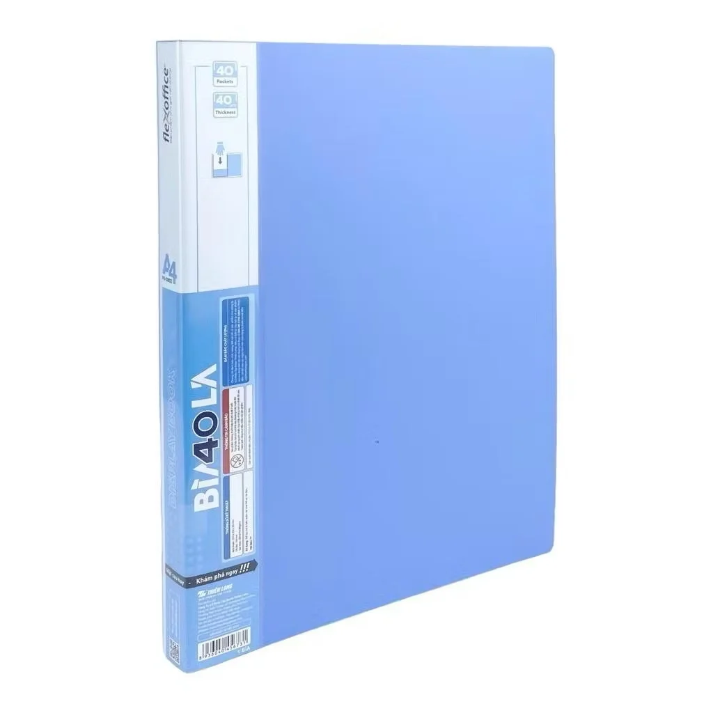 Bìa nhựa nhiều lá Thiên Long Loại 20/40/60/80/100 lá file lá a4 đựng hồ sơ CHÍNH HÃNG