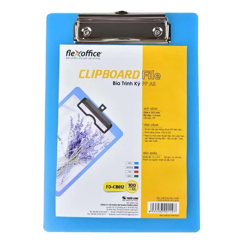 Bìa trình ký A5 Thiên Long Flexoffice PP FO-CB012 - Bìa trình ký đơn Flexoffice FO-CB012 (A5)