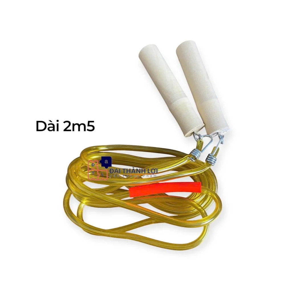 Dây Nhảy Gỗ / Dây Nhảy Cán Gỗ / Dây Nhảy Thể Thao / Dây Nhảy Học Sinh / Dây Nhảy Thể Dục Cán Gỗ Dài 2,5 mét, Dây
