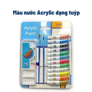 Tuýp Màu Acrylic, màu nước Acrylic, độ phủ cao Độ bám dính cực tốt