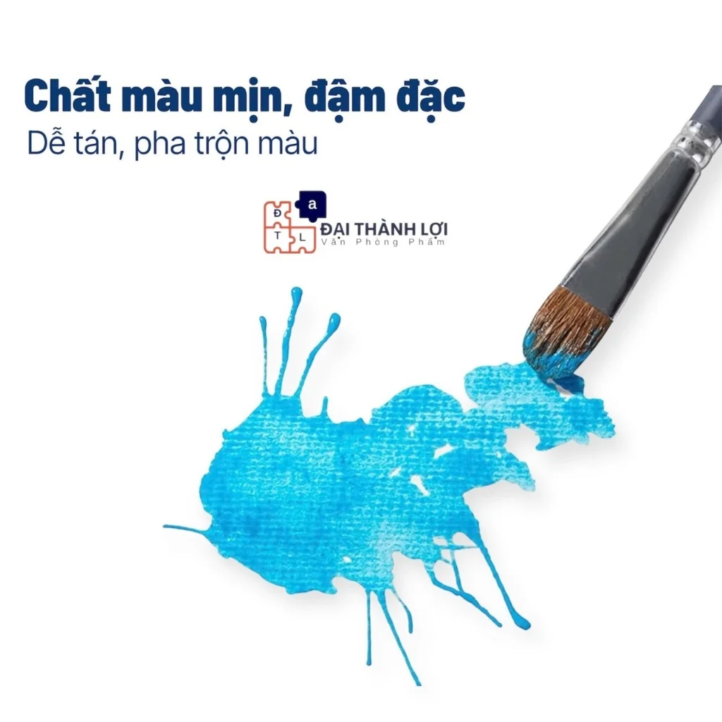 Tuýp Màu Acrylic, màu nước Acrylic, độ phủ cao Độ bám dính cực tốt
