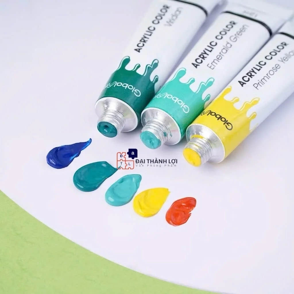 Tuýp Màu Acrylic, màu nước Acrylic, độ phủ cao Độ bám dính cực tốt