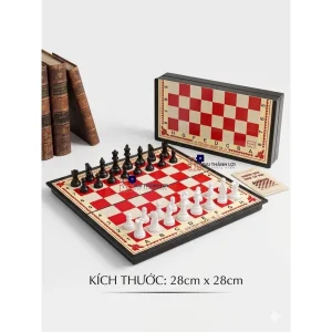 Bộ Cờ Vua Giải Trí Bàn Nhựa 28x28cm AiHao Chính Hãng (Không Có Nam Châm)
