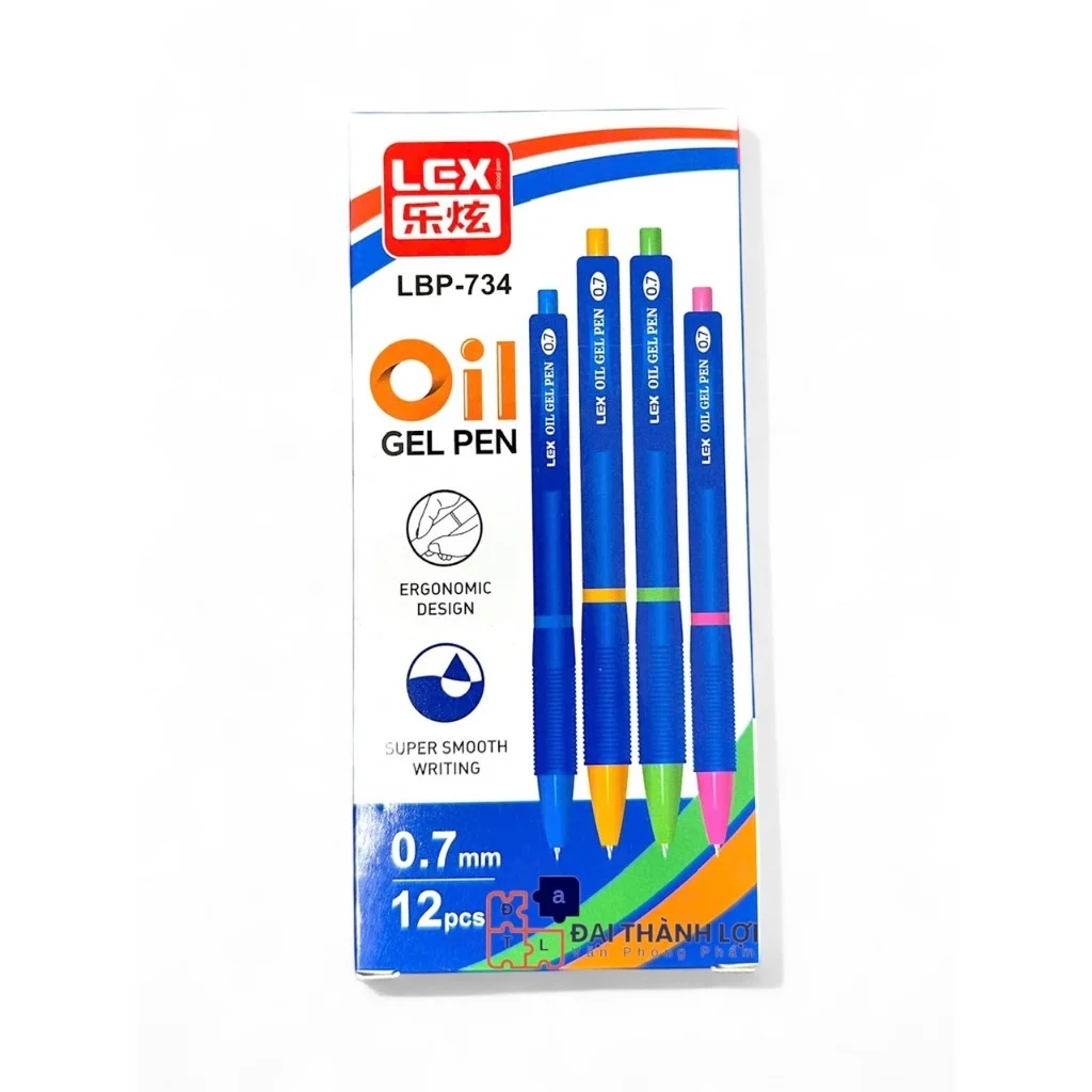 Bút bi OIL GEL PEN LBP-734 ngòi 0.7mm I Bút Bi viết được trên nhiều chất liệu