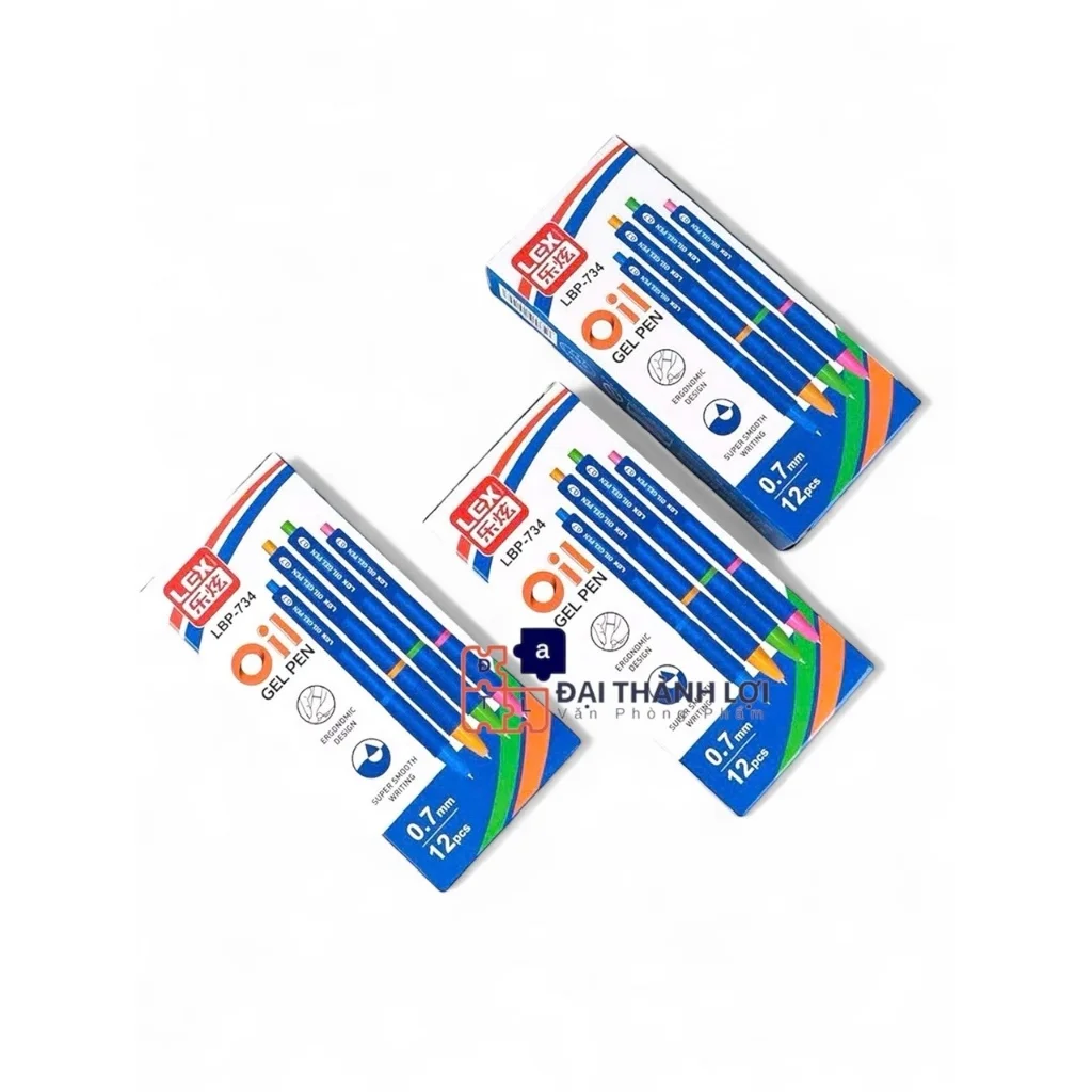 Bút bi OIL GEL PEN LBP-734 ngòi 0.7mm I Bút Bi viết được trên nhiều chất liệu