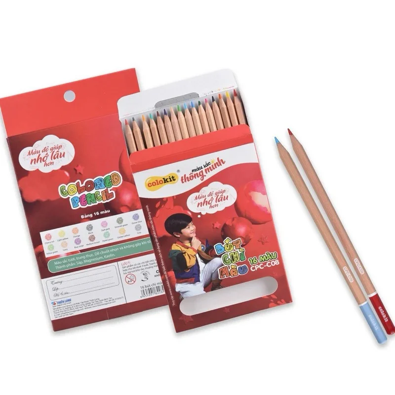 Bút chì màu Thiên Long Colokit 16 Màu CPC-C08 - 16 màu